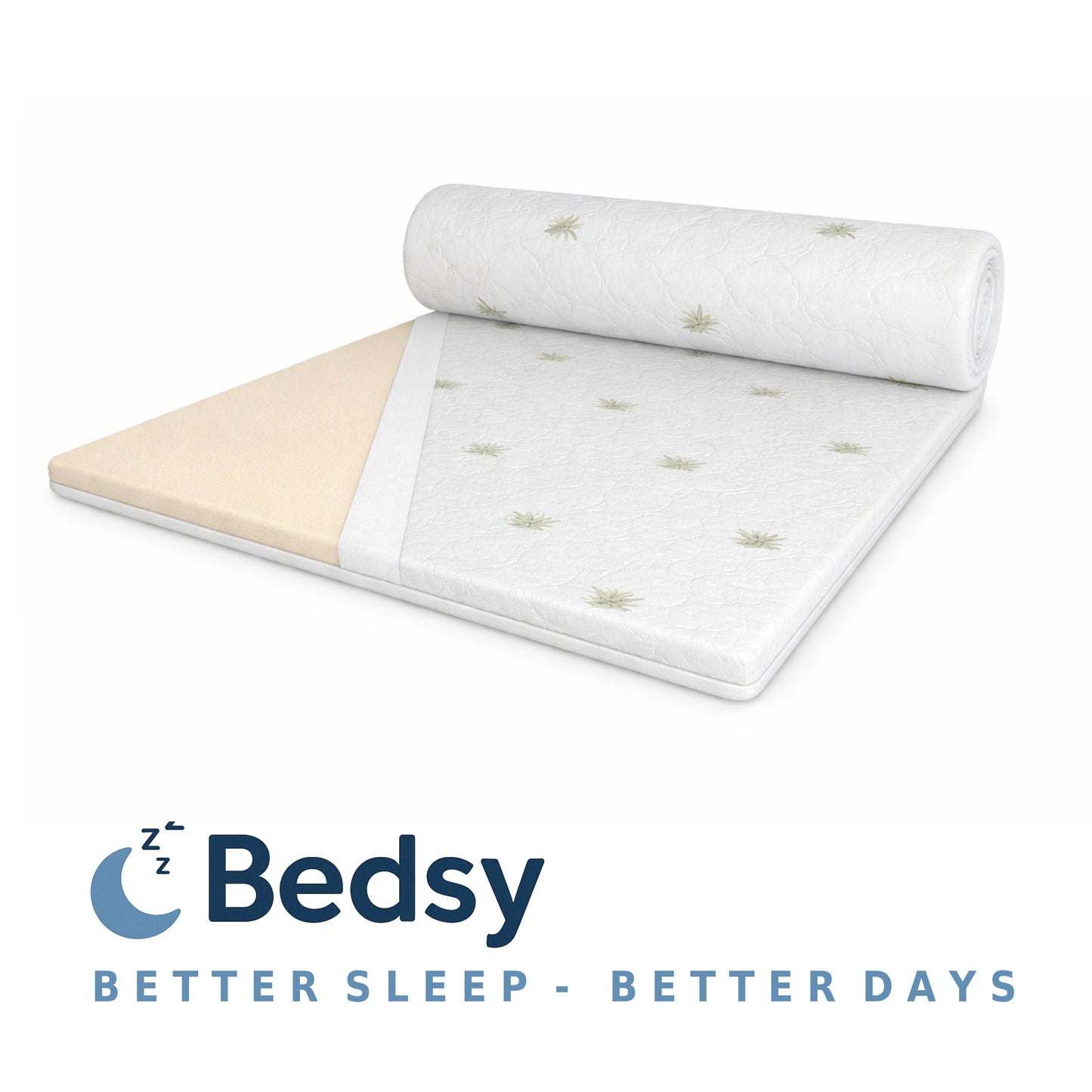 Bedsy Aloe Comfort Topper - 90x200 - 6 cm